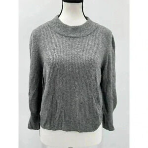 Revolve L'Academie Gray Long Sleeve Pullover Soft Sweater Women’s‎ Size Large
